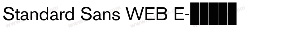 Standard Sans WEB E字体转换